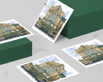 Music Box Theatre Square Note Cards with Envelopes / 4, 8, or 12