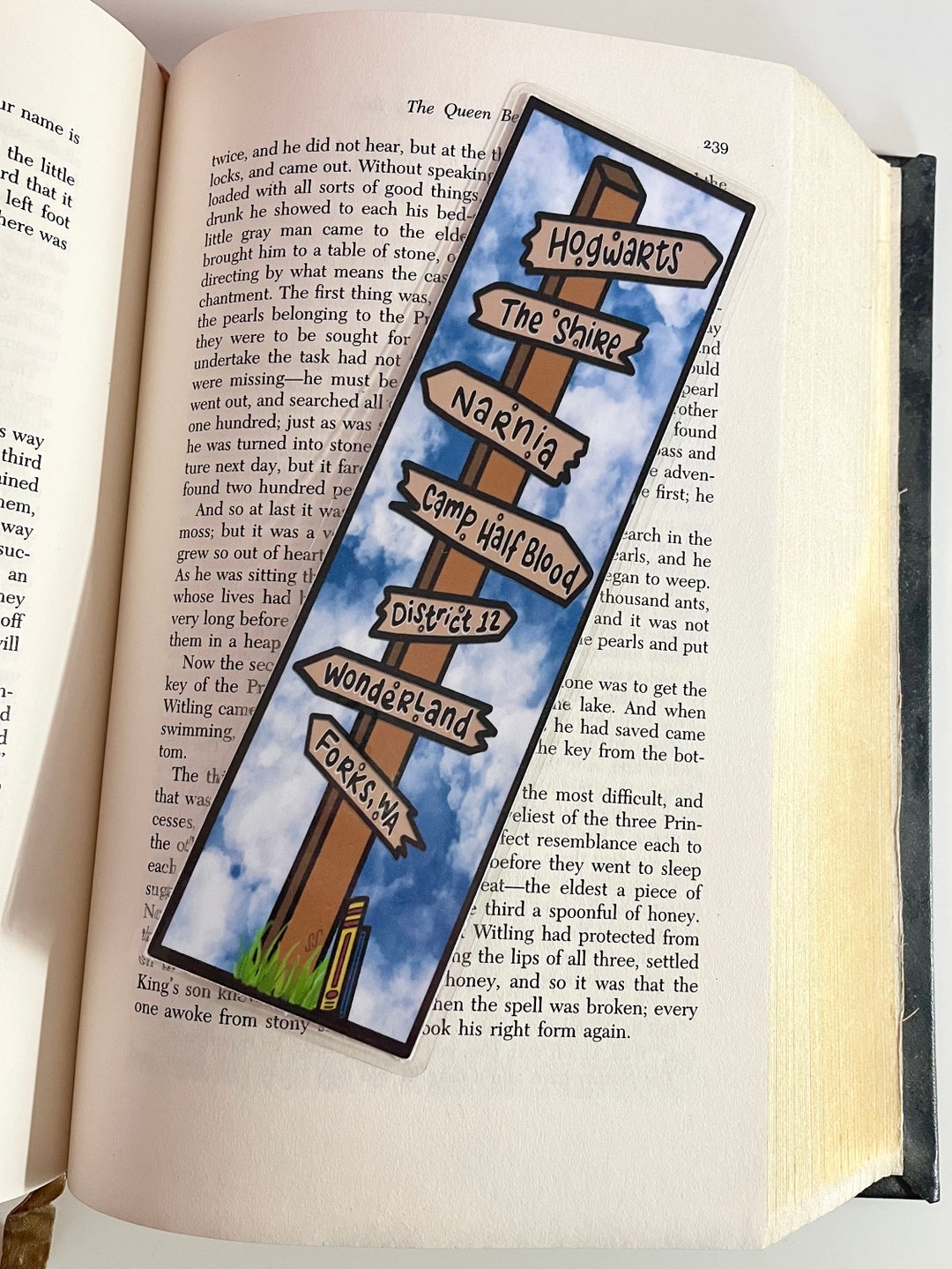 Fantasy Signpost Bookmark Etsy