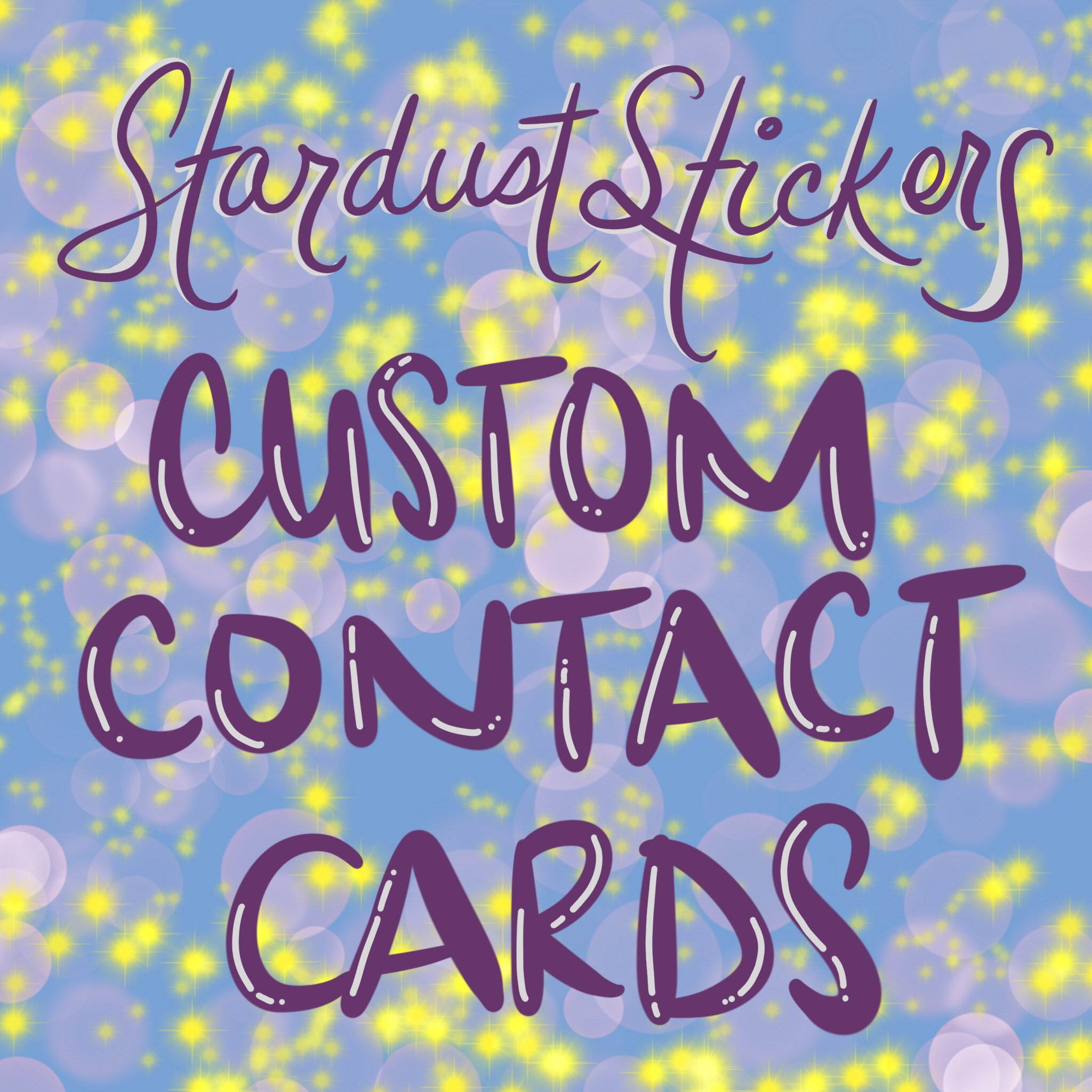 Custom Contact Cards Etsy