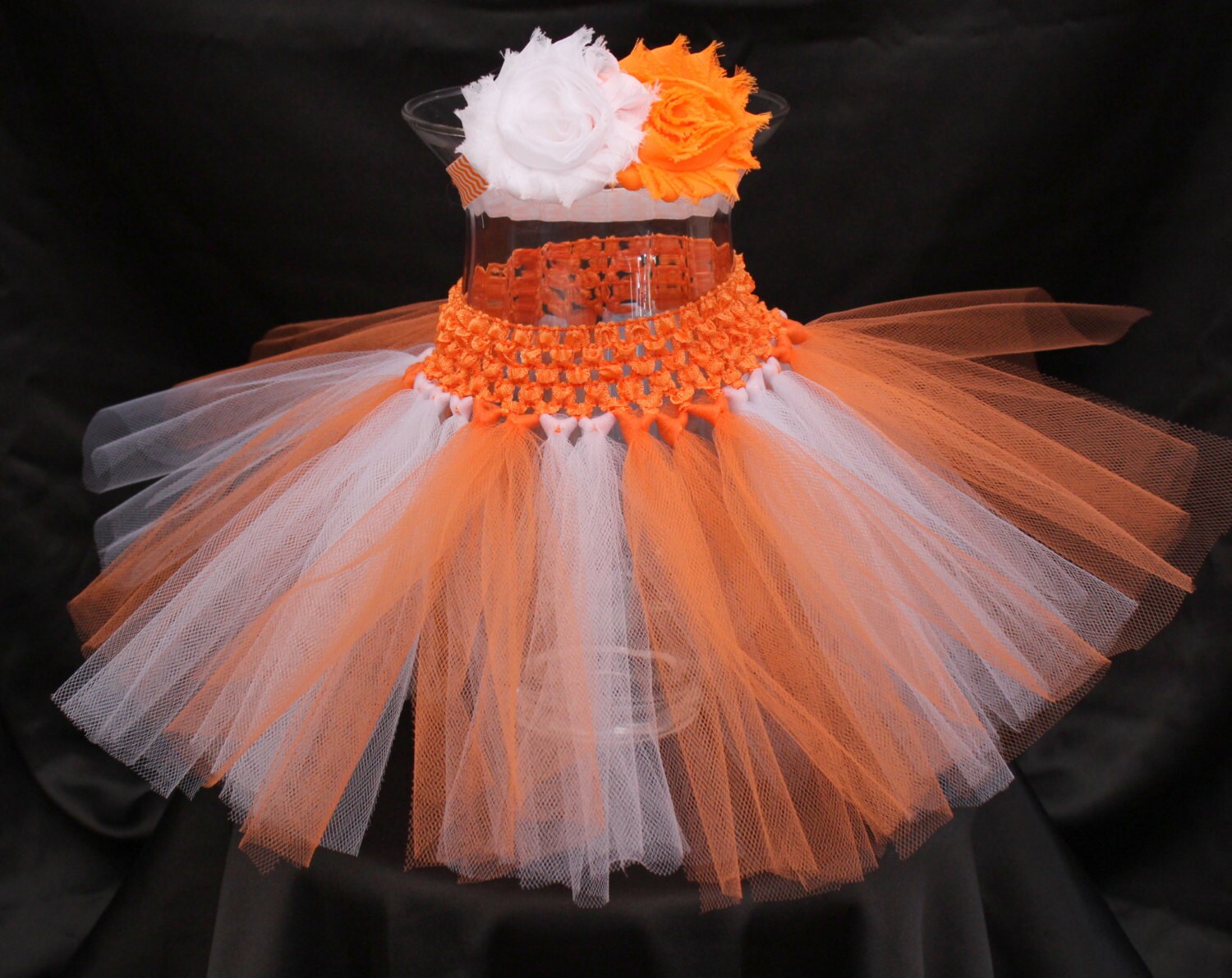 Baby Girl Tutu Set Toddler Tutu Shabby Flower Chevron Headband Etsy