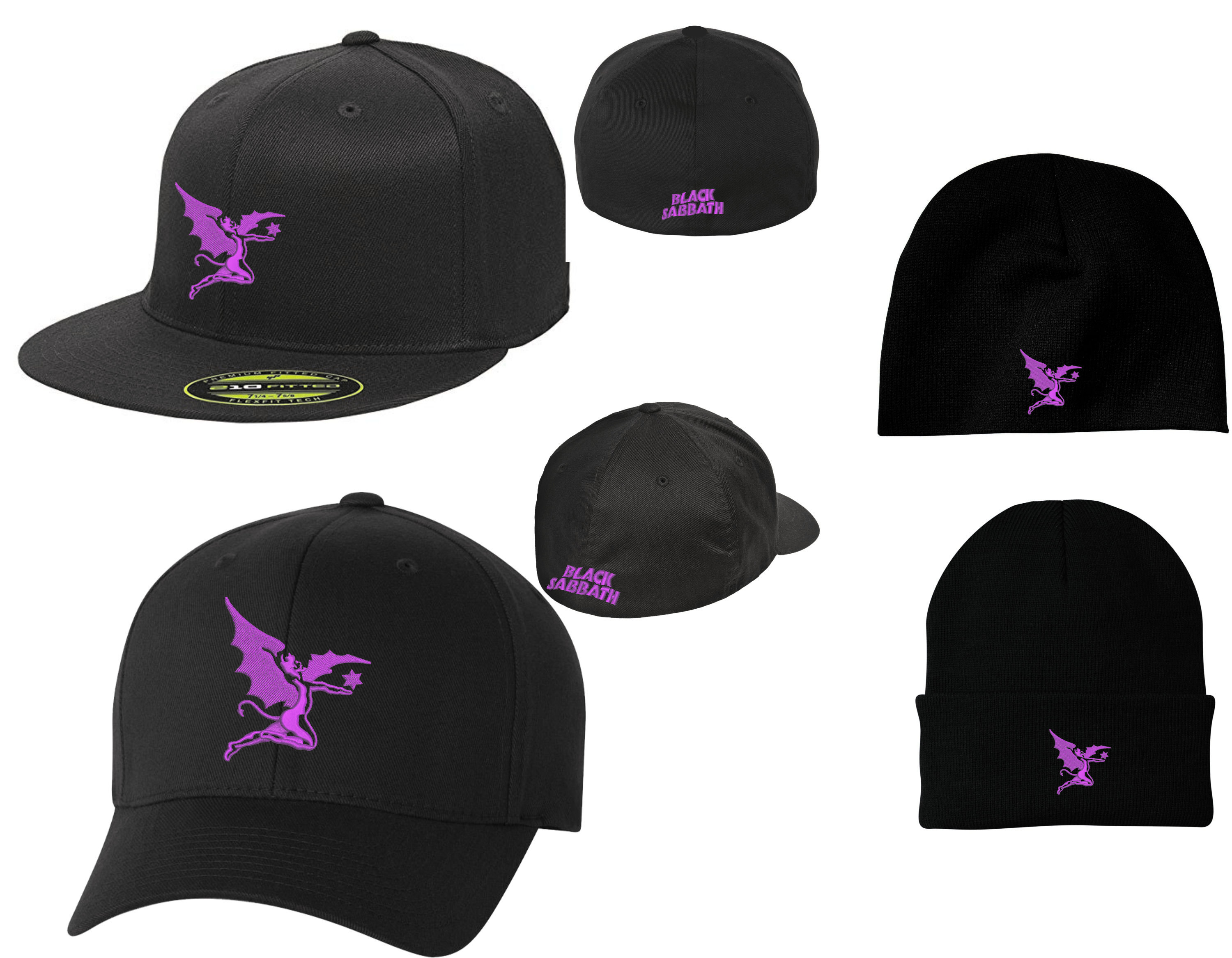 Black Flexfit Sabbath Etsy Hat -