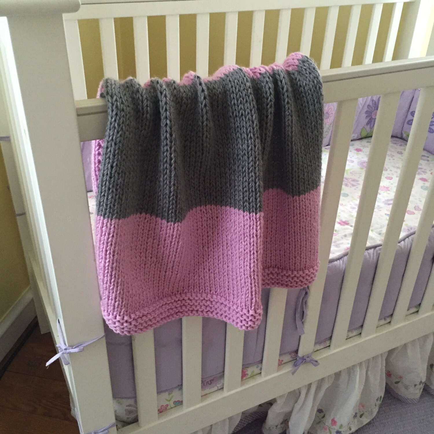 Knit Baby Blanket Knitted Baby Blanket Chunky Knit Baby Etsy