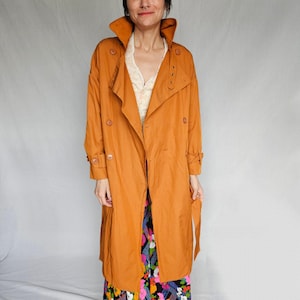 Late 90s Rust Trench Coat – Size Small/Petite