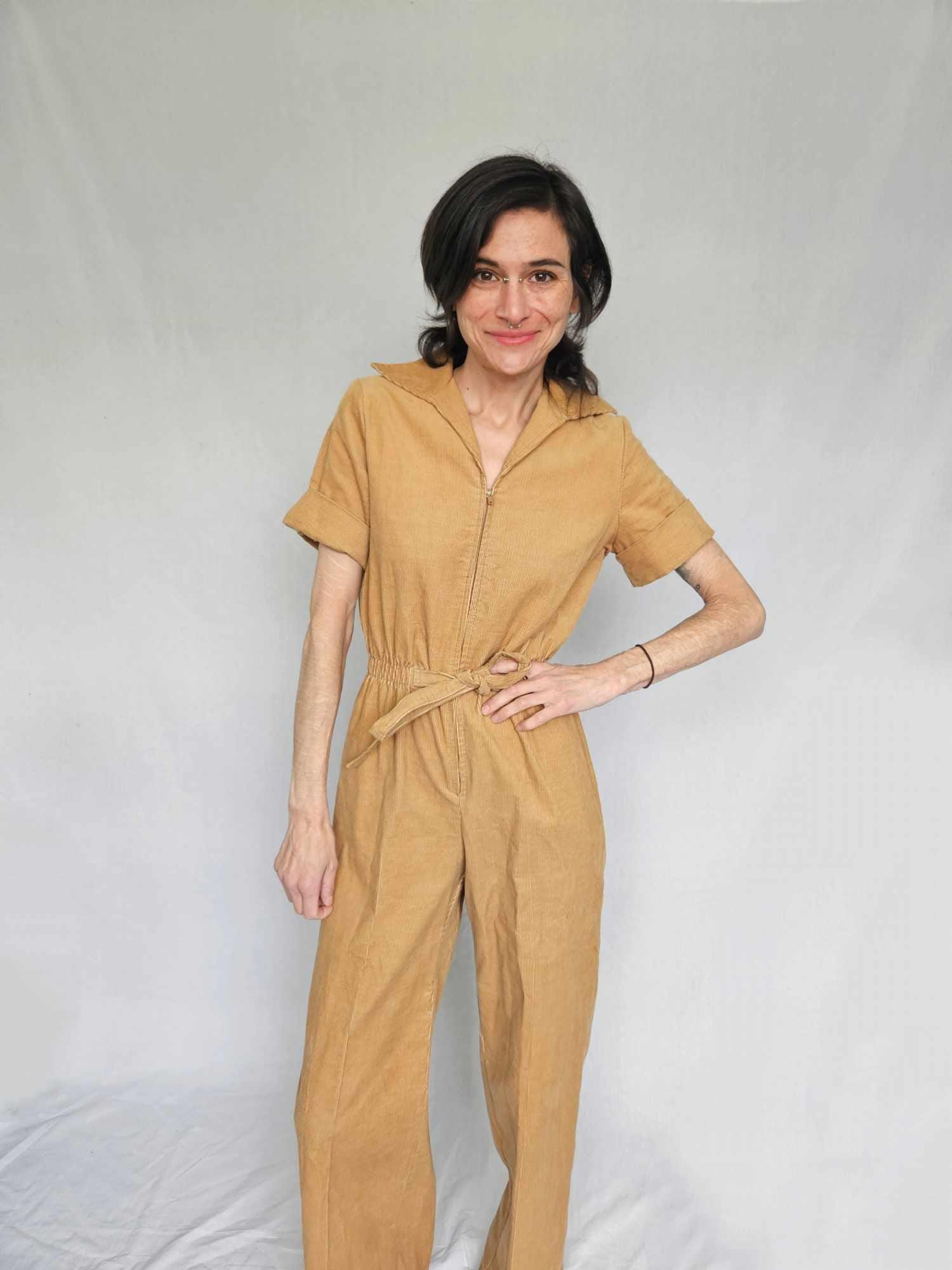 70s Corduroy Jumpsuit - Etsy
