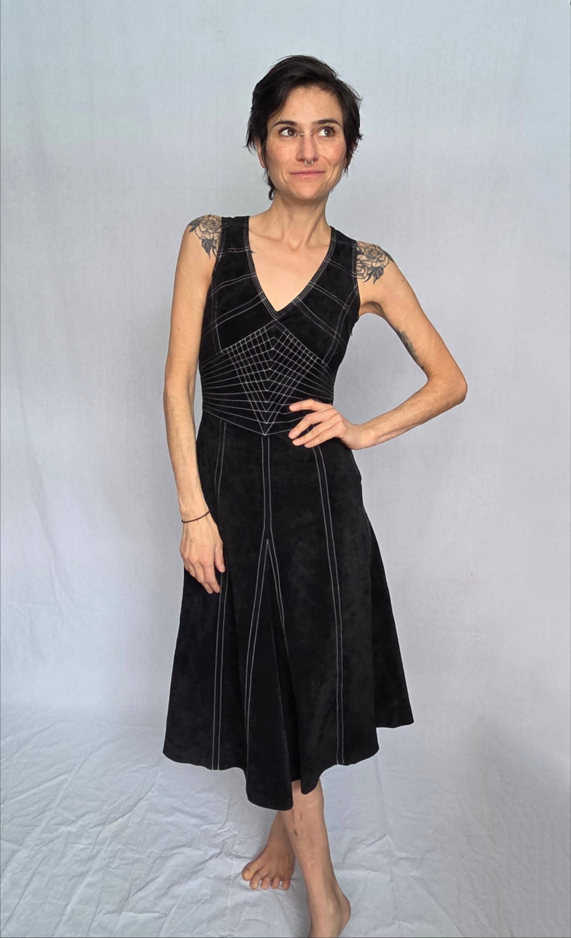 North Beach Leather Dress - Etsy Canada