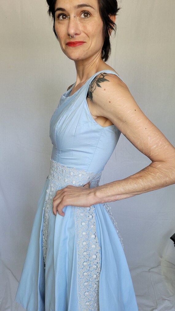 1960s Gigi Young baby blue mini dress - image 3