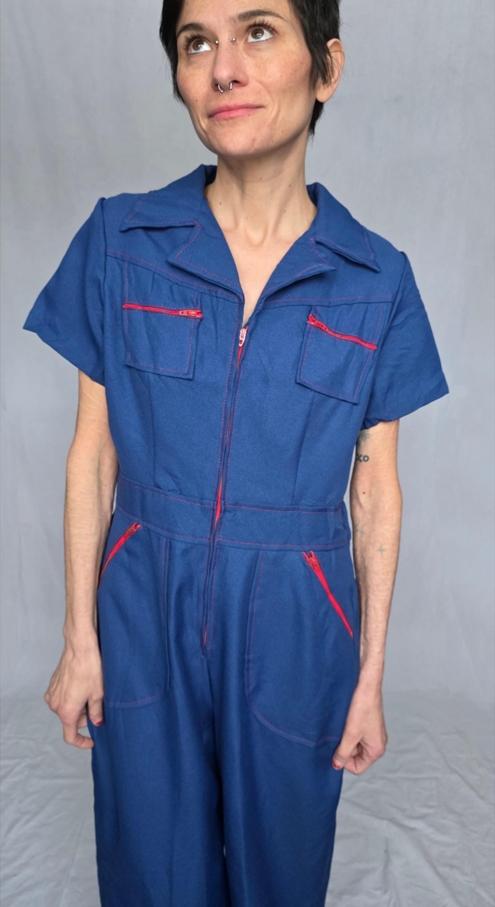60〜70s Montgomery Ward Denim CoverAll MONTGOMERY WARD DENIM COVERALL 70S 「バットダイ、サイズ42