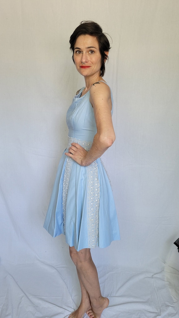 1960s Gigi Young baby blue mini dress - image 6