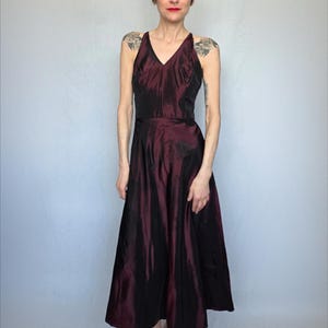 Strappy 90s Burgundy Prom Dress - Etsy Strappy 90s Burgundy Prom Dress - Etsy