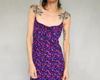 Retro 90s Vintage Lavender Spaghetti Strap Daisy Dress Euphoria Maddy Perez  - Etsy