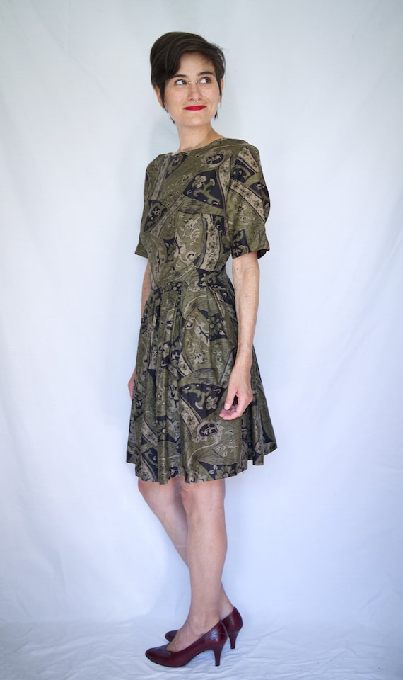 Shortened 1950's day dress