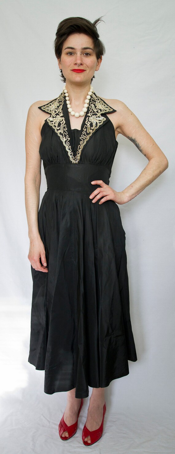 1950s evening dress
