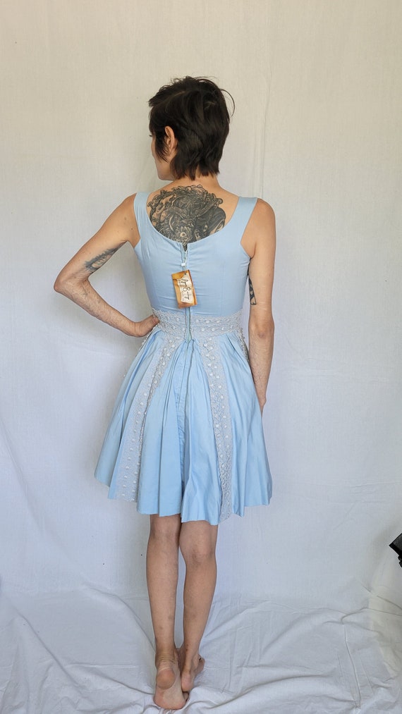 1960s Gigi Young baby blue mini dress - image 2