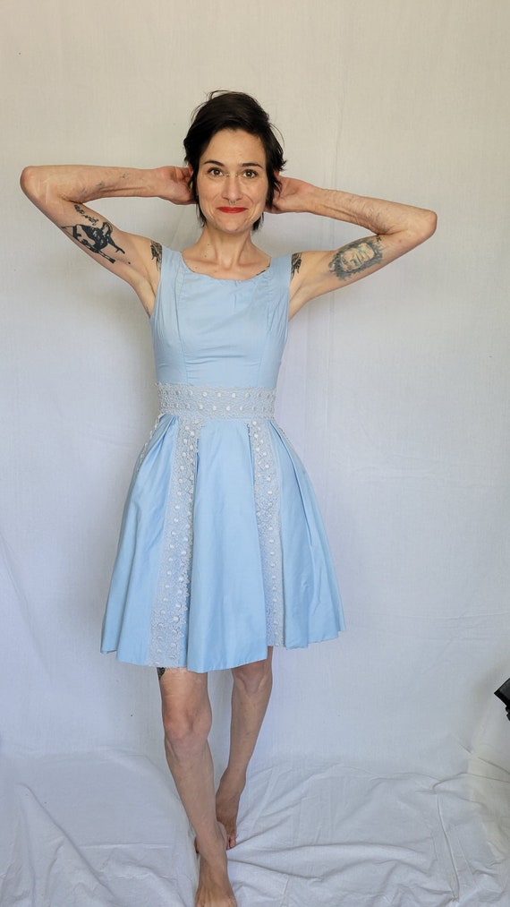 1960s Gigi Young baby blue mini dress - image 5