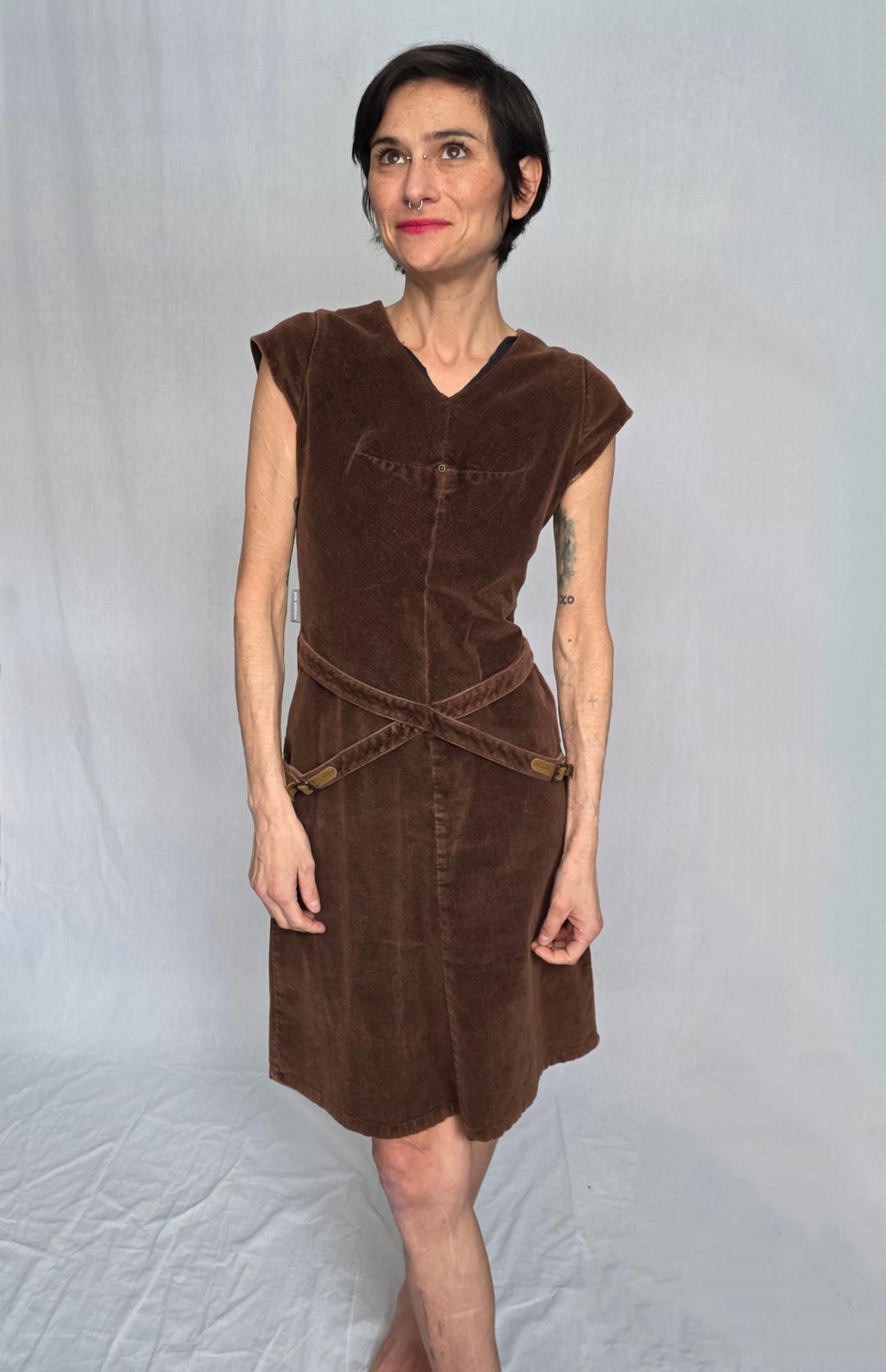 Raver Dress: Corduroy, 2000s Geek Boutique Style Small - Etsy