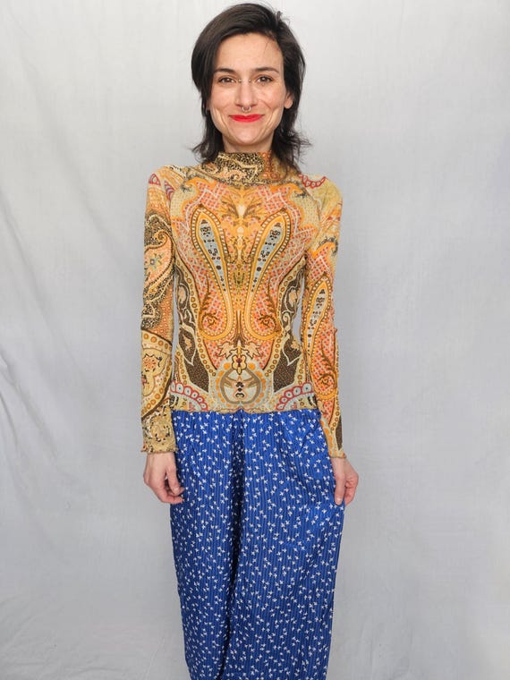 Vintage Y2K Marc Aurel Mesh Top- XS/S