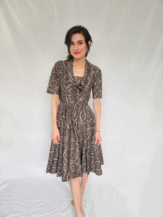 slim fit dress slacks Paisley Printed Pure Cotton Fit & Flare Maxi Ethnic Dresses  Rain & Rainbow