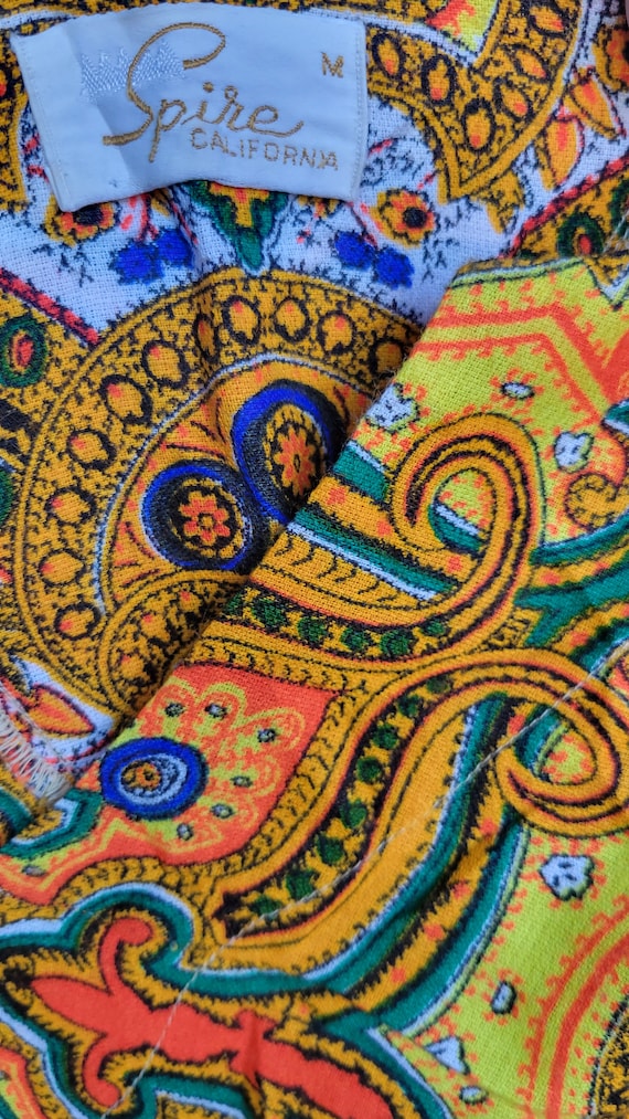 1970s 'Spire of California' paisley tunic - image 5