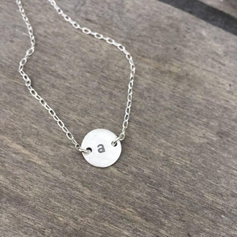 Name Necklace Sterling Silver Personalized Necklace Initial Charm Silver Necklace Custom Engraved Personalized MothersDay Necklace
