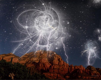 Sedona "Spiral over Thunder Mountain"   Greeting Card