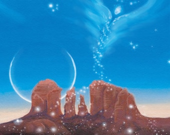 Sedona "Angel of Cathedral Rock" Greeting Card