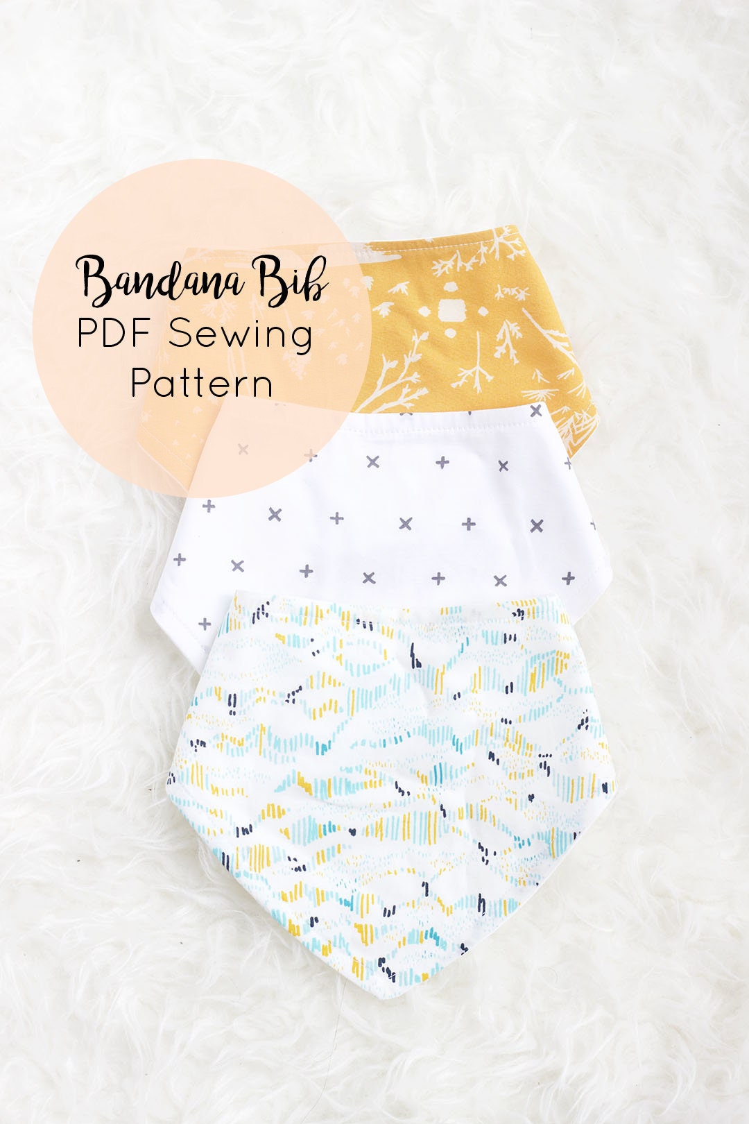 Bandana Bib Pattern / PDF Sewing Pattern / Baby Bandana Bib - Etsy Canada
