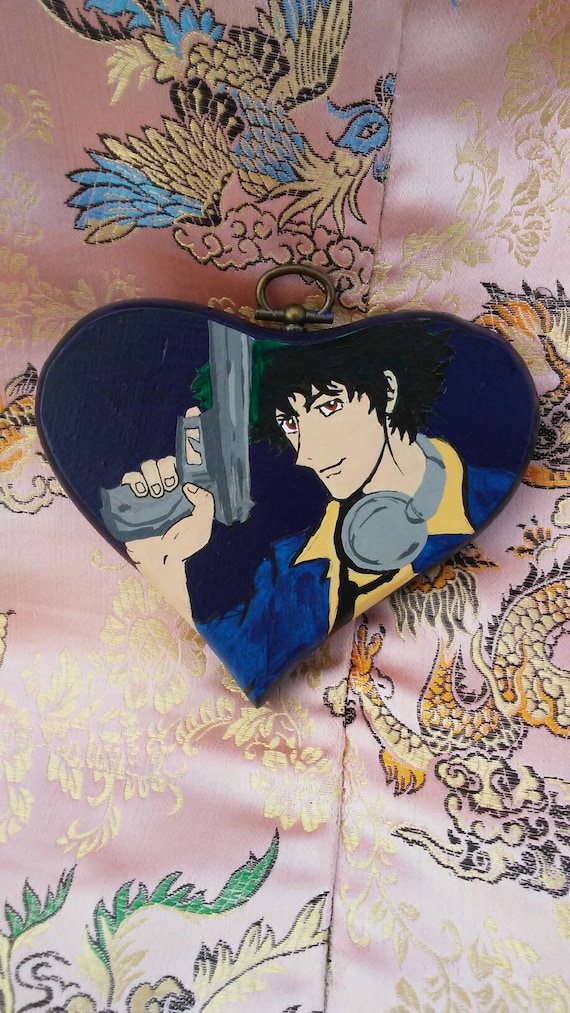 Cowboy Bebop Fan Art Hand Painted Wall Decor Spike Spiegel Etsy