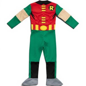 Teen Titans Robin Costume Kids Small 4-6 Rubies DC Comics Muscle Chest 2003