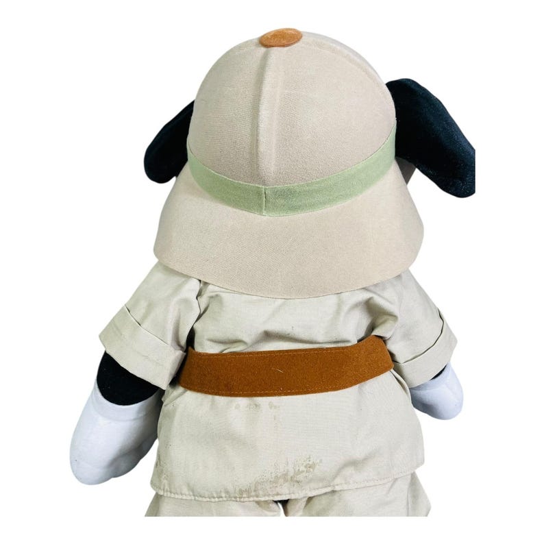 Peluche de Mickey Mouse de Disney, marioneta de safari de aventura, binoculares vintage, juguete de peluche imagen 8