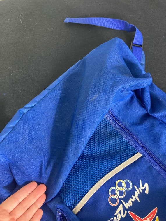 VTG Sydney 2000 Olympics Summer Blue Backpack Bag… - image 9