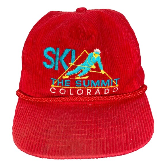 Vintage 90s Ski The Summit Red Corduroy Colorado … - image 1