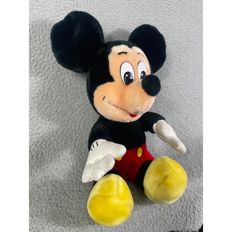 Vintage Mickey Mouse Plush Disney Parks 15 Inch Disneyland Walt Disney World Stuffed Animal Classic Toy Nursery Decor Collector Gift image 6