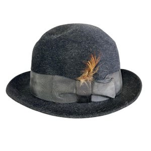 Stetson Women’s Fedora Hat Gray One Size Vintage Royal De Luxe 70&#39;s