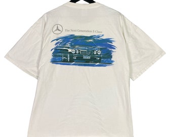 VTG 90er Jahre Mercedes E-Klasse T-Shirt USA Made Single Stitch E320 2XL 1995