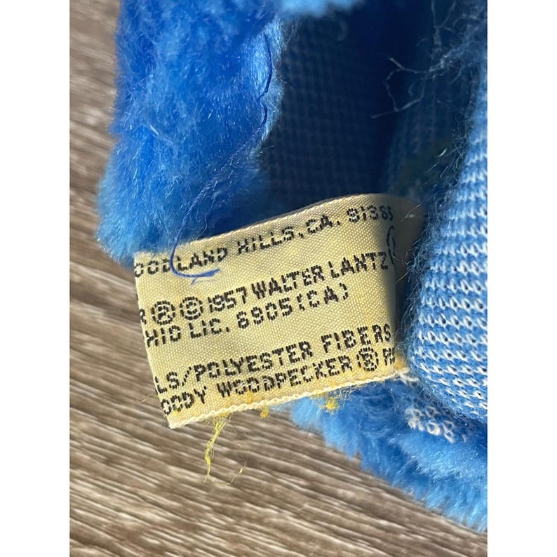 Vintage Woody Woodpecker Hand Puppet Universal Walter Lantz Plush Cartoon Toy image 4