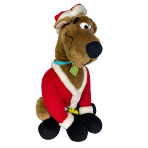 Vintage Scooby-Doo Christmas Plush Toy Santa Suit Holiday Decor Toy Network