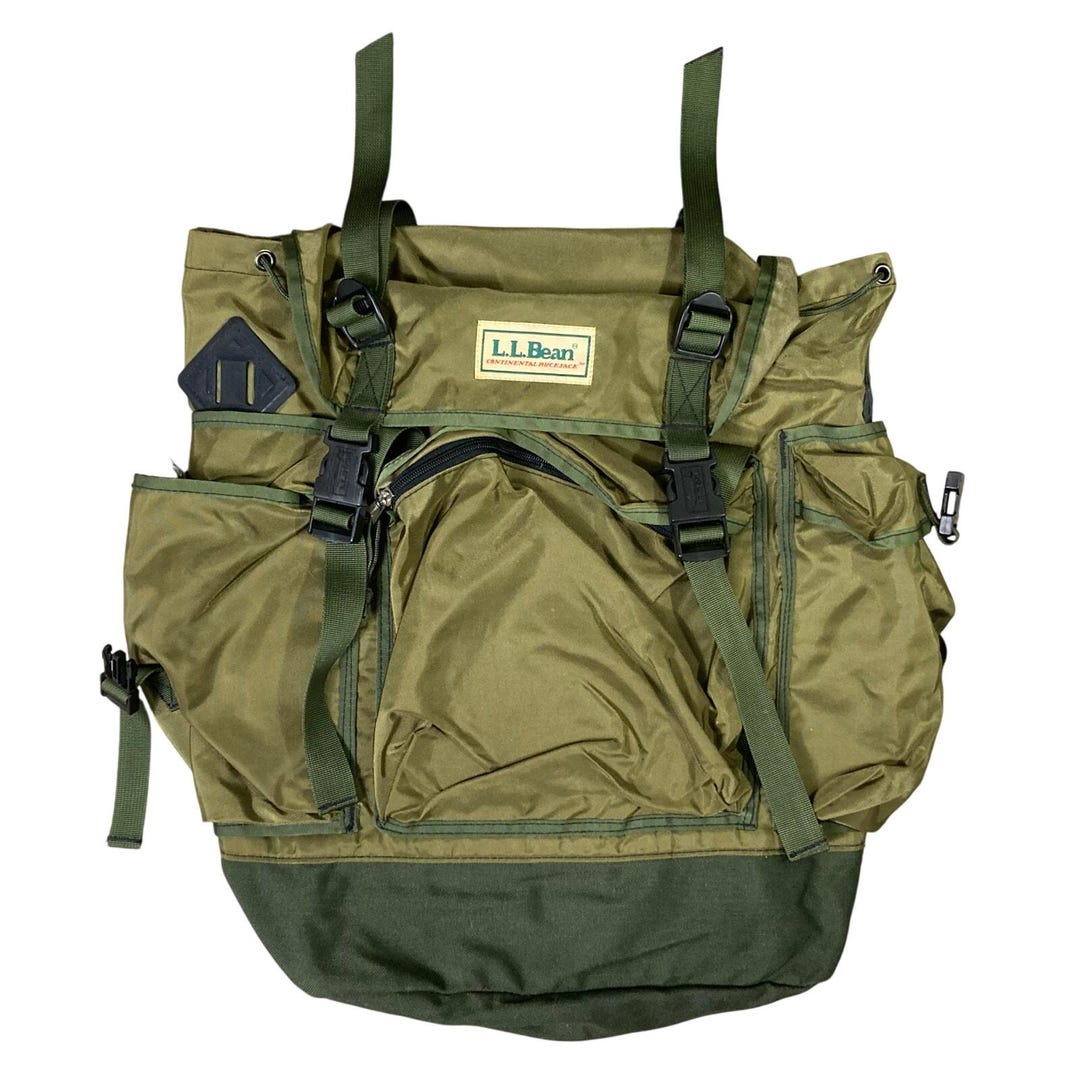 L.L. Bean Vintage Continental Rucksack Backpack Green Hiking Unisex 90s ...
