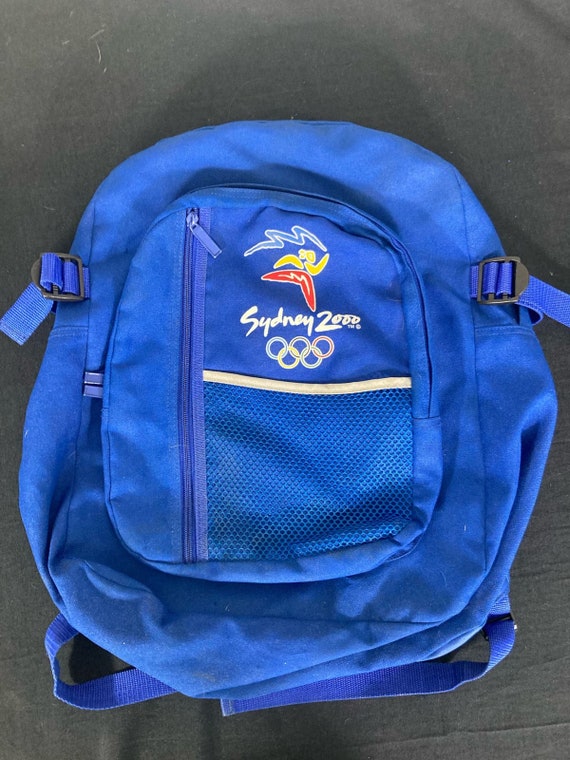 VTG Sydney 2000 Olympics Summer Blue Backpack Bag… - image 2