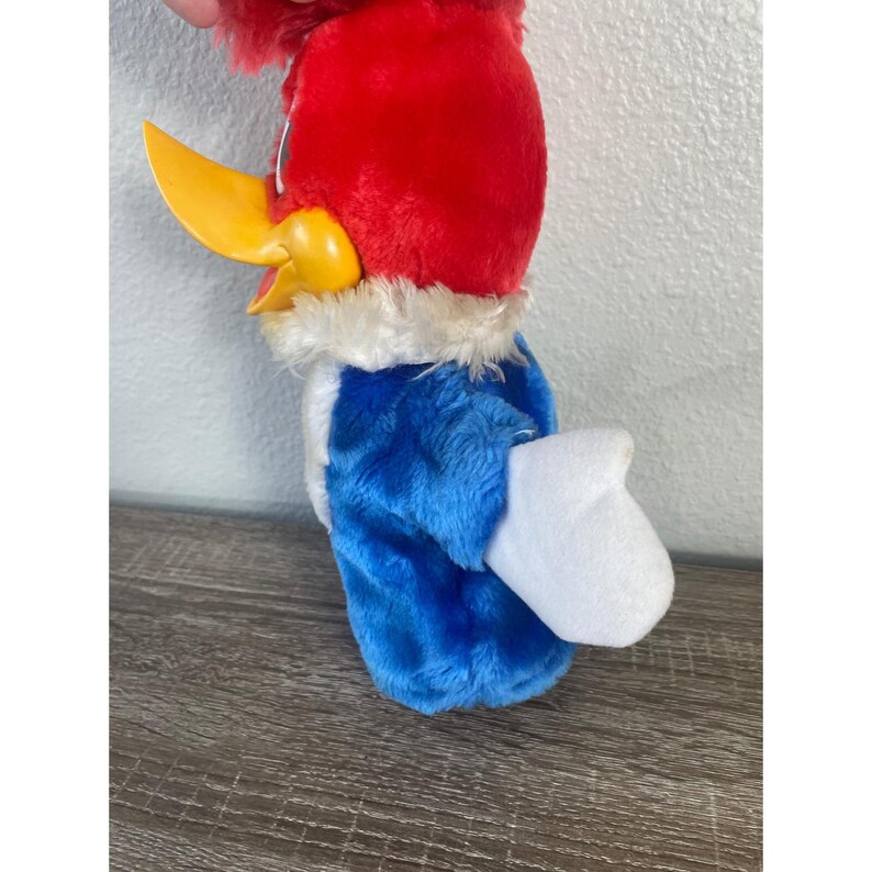 Vintage Woody Woodpecker Hand Puppet Universal Walter Lantz Plush Cartoon Toy image 9