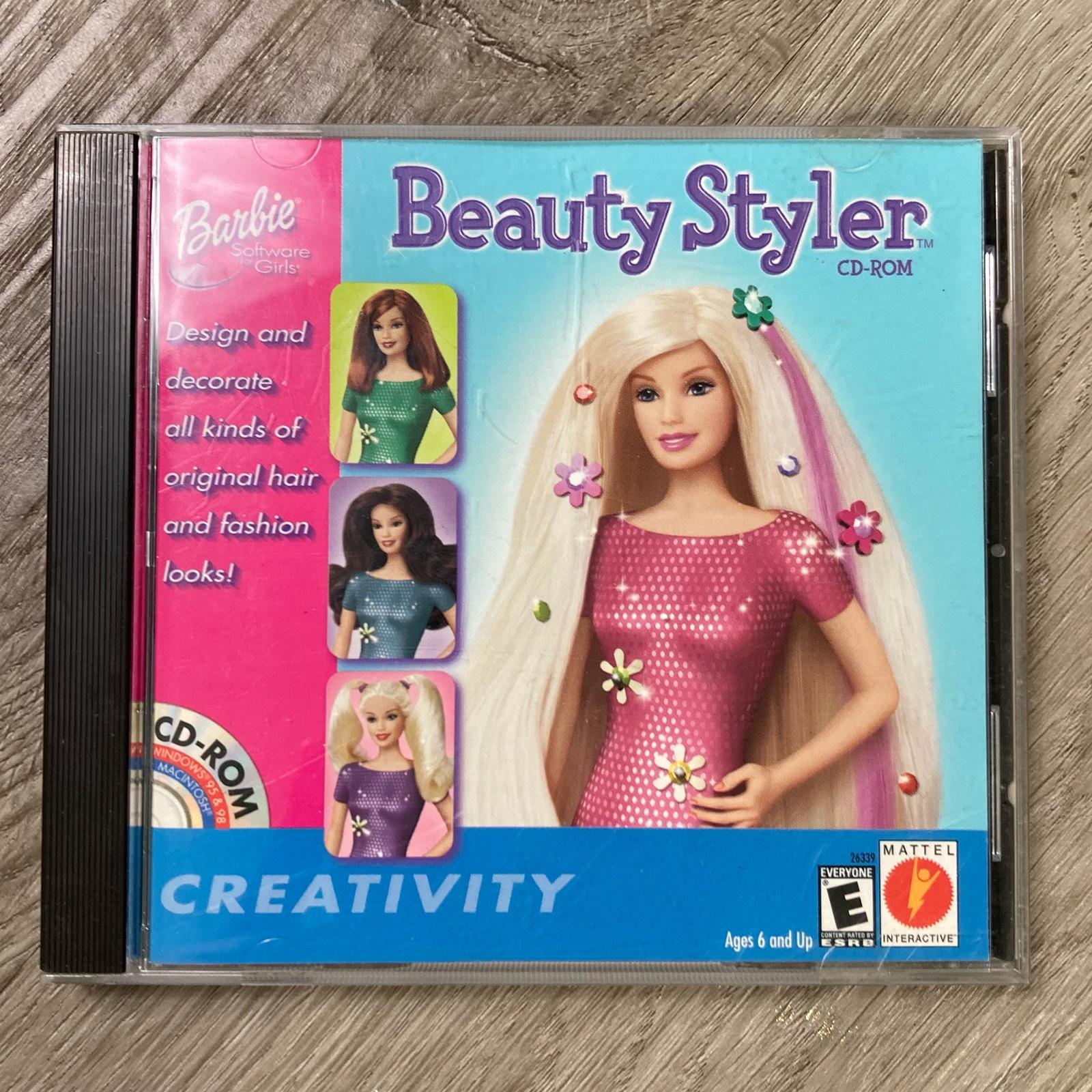 Barbie Beauty Styler CD ROM Game for Windows 95 98 Creativity Fun Etsy