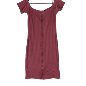 Zip Front Bodycon Dress - Etsy