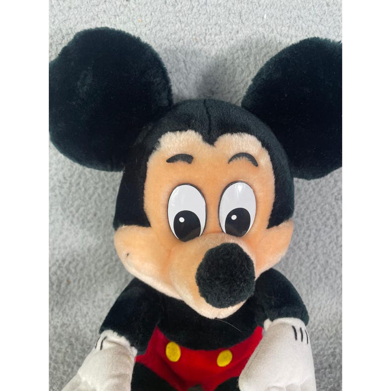 Vintage Mickey Mouse Plush Disney Parks 15 Inch Disneyland Walt Disney World Stuffed Animal Classic Toy Nursery Decor Collector Gift image 8