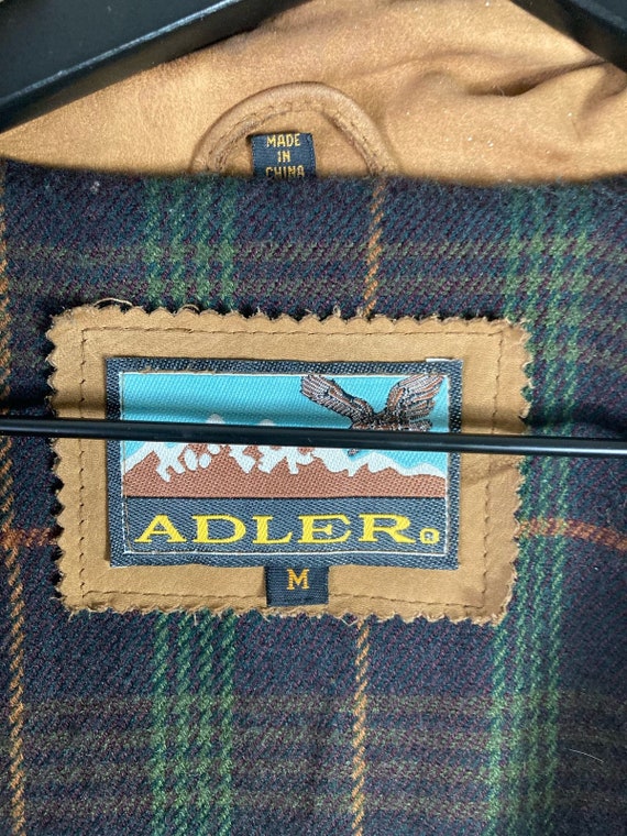 Adler Vintage Genuine Leather Jacket Men's Size M… - image 3