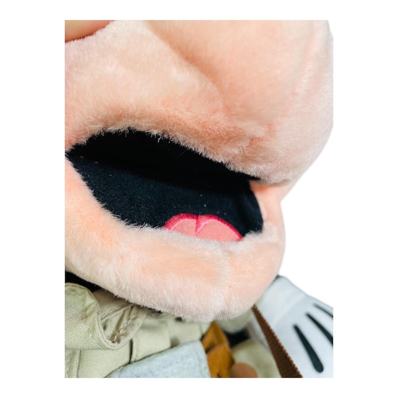 Peluche de Mickey Mouse de Disney, marioneta de safari de aventura, binoculares vintage, juguete de peluche imagen 9