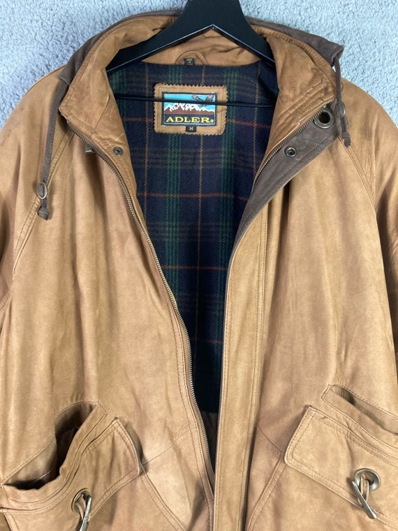 Adler Vintage Genuine Leather Jacket Men's Size M… - image 6