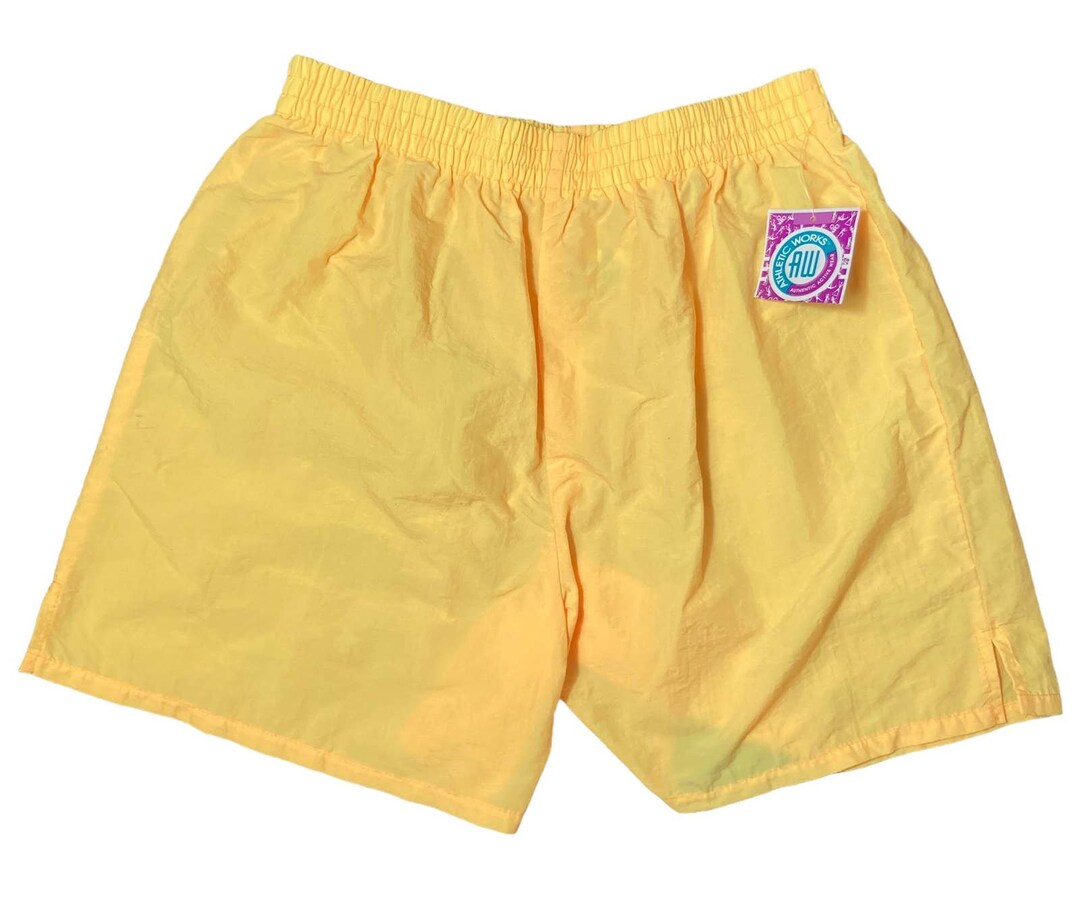 Short Vintage Années 90 Brooks – Nylon Rouge – Taille Environ L