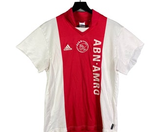 Vintage Ajax Amsterdam voetbalshirt Adidas Sz XL Abn Amro #9 Brahimovic UEFA