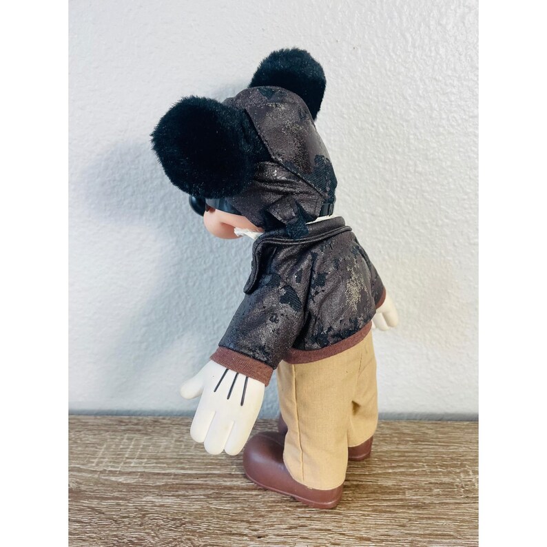 Muñeco de peluche de Mickey Mouse Aviador Piloto de Disney, 2000 Applause Pals Dress Ups imagen 13
