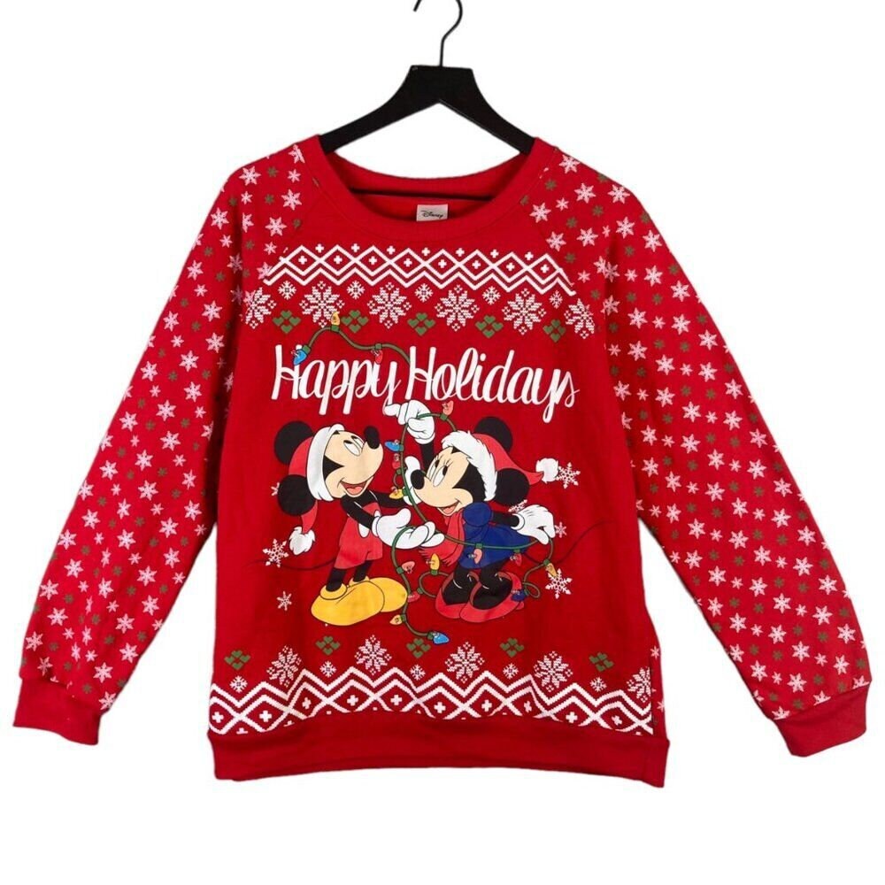 Mickey Mouse Christmas Sweater - Etsy