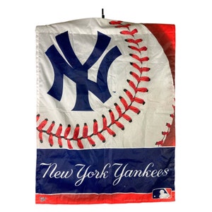 New York Yankees MLB Banner Flag Baseball Made in USA American Red Blue 36x27